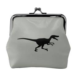 Velociraptor Dinosaurier Drucken Multifunktionale Geldbörse Mode Münze Geldbörse Karte Tasche Unisex, Schwarz , Einheitsgröße von JEWOSS