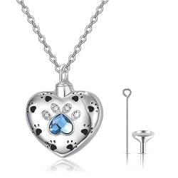 JFASHOP Urne Halskette für Asche, Baum des Lebens 925 Sterling Silber Opal Schmetterling Kette Memorial Cremation Lebensbaum Anhänger für Frauen Medaillon Asche Andenken Geschenk von JFASHOP