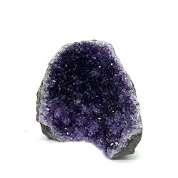 JFLDVUMJUM 400 g-1000 g natürliche Kristall-Geode, Amethyst-Cluster, freie Form for Steine, 1 Stück, geeignet for die Raumdekoration zu Hause ZAOQINIYIN (Color : 1pc 400g-500g) von JFLDVUMJUM