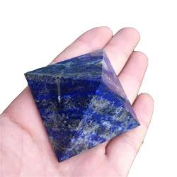 JFLDVUMJUM Natürliche, Verschiedene Polyeder, Lapislazuli, Geschnitzte Kristallpyramide, 40–60 mm, for die Präsentation zu Hause, wunderschöner Kristall ZAOQINIYIN (Color : 60mm 1pc) von JFLDVUMJUM