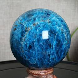 JFLDVUMJUM Natürliche Quarzkristallkugel, Blaue Apatitkugel, 50–65 mm, 1 Stück, wunderschöner Kristall ZAOQINIYIN (Color : 1pc 60mm) von JFLDVUMJUM