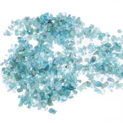 JFLDVUMJUM Natürlicher Blauer Apatit-Quarz, Trommelsteine, Kristallkies zur Dekoration, 3–5 mm, wunderschöner Kristall ZAOQINIYIN (Color : 1000g) von JFLDVUMJUM
