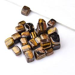 JFLDVUMJUM Natürlicher Quarzkristall, Amethyst, Tigerauge, Blockform, Probe, Stein, Aquarium-Stein, Gesundheitsstein, wunderschöner Kristall ZAOQINIYIN (Color : Tigers Eye_15pc) von JFLDVUMJUM