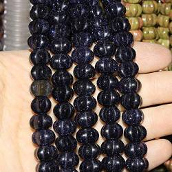 Natürliche Halbedelsteine, lose Perlen, 14 x 10 mm, Kürbisperlen, handgefertigt, DIY-Armband, Halskette, Schmuckzubehör – (Farbe: 5; Artikeldurchmesser: 12 x 8 mm) ZAOQINIYIN ( Color : 15_12x8mm ) von JFLDVUMJUM