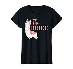 Damen Bride to be Braut Lama Alpaka JGA Verlobung Geschenk T-Shirt von JGA Junggesellenabschied Geschenke Kollektion