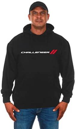 JH DESIGN GROUP Herren Dodge Challenger Hoodies in 2 Stilen Pullover & Zip Up, Gen3-schwarz, XX-Large von JH DESIGN GROUP