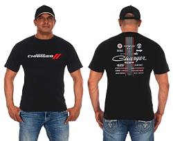 JH DESIGN GROUP Herren Dodge Charger T-Shirt Kurzarm Rundhalsshirt - Schwarz - 2X von JH DESIGN GROUP