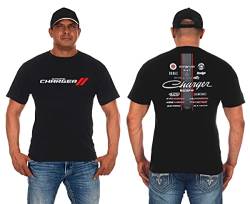 JH DESIGN GROUP Herren Dodge Charger T-Shirt Kurzarm Rundhalsshirt - Schwarz - Mittel von JH DESIGN GROUP