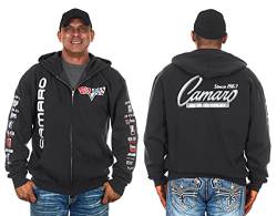 Jh Design Group Herren Chevy Camaro Hoodies Zip Up und Pullover Sweatshirts 4 Stile, Clg2-anthrazit, Small von JH DESIGN GROUP