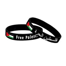 JHIALG Palästinensische Armbänder, 1/2/5 Stück, silikonfrei, palästinensisches Armband, Freiheit, für Palästinenser, Armbänder Suppo Gaza von JHIALG