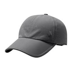 JIAHG Baseball Cap Sommer Damen Sommermütze Herren Basecap Baseballmütze Sportkappe Hut Outdoor Sonnenschutz Sonnenhut Einstellbare Baseball Kappe Quick Dry Sports Cap Running Cap von JIAHG