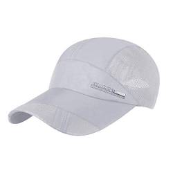 JIAHG Baseball Cap Sommer Damen Sommermütze Herren Basecap Baseballmütze Sportkappe Hut Outdoor Sonnenschutz Sonnenhut Einstellbare Baseball Kappe Quick Dry Sports Cap Running Cap von JIAHG