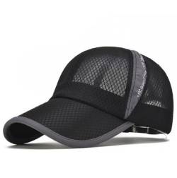 JIAHG Herren Baseball Cap Kappe Baseballmütze Sommer Sonnenhut UV-Schutz Sonnenschutzkappe Schnelltrockender Sport Cap Baseballkappe Unisex Snapback Cap für Draußen, Sport und Reisen von JIAHG