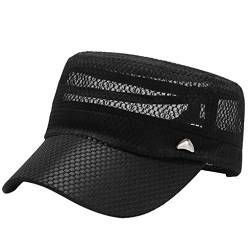 JIAHG Herren Baseball Cap Sonnenhut Mesh Baseballmütze Sommerhut Schnell trocknend Baseball Kappen Sport Cap Flatcap, Frühling und Sommer Bedarf von JIAHG