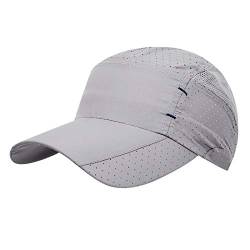 JIAHG Unisex Schnell Trocknend Baseball Cap Baseballkappe, Modisches Lässig Atmungsaktiv Mesh Sportkappe, Leichte Faltbare Outdoor Sportmütze Basecap Sonnenhut Laufmütze Sommerhut für Herren Damen von JIAHG