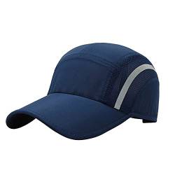 JIAHG Unisex Schnell Trocknend Baseball Cap Baseballkappe, Modisches Lässig Atmungsaktiv Mesh Sportkappe, Leichte Faltbare Outdoor Sportmütze Basecap Sonnenhut Laufmütze Sommerhut für Herren Damen von JIAHG