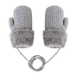 Kinder Winter Handschuhe Baby Fäustlinge Fausthandschuh Halshandschuhe Themohandschuhe Gloves Gestrickte Handschuhe Warme Strickhandschuhe für 1 2 3 4 5 6 Jahre Jungen Mädchen von JIAHG