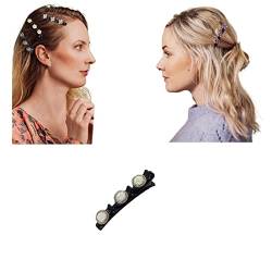 Kolibri Haarspange mit Kristallblume,funkelnde Kristallstein-geflochtene Haarspangen, geflochtene Haarspange mit Strasssteinen, legante Haarspangen für Damen Mädchen für Geschenk (A12) von JIANGML