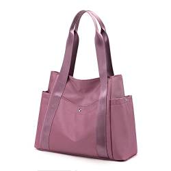 JIANLINST Damen Handtasche Shopper Multi-Pocket Tote Handtasche Henkeltasche Lässige Schultertasche Rosa von JIANLINST
