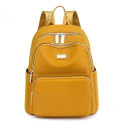 JIANLINST Rucksack Damen Klein Schulrucksack Cityrucksack Leichtgewicht Wasserdicht Reiserucksack Casual Daypack Golden von JIANLINST