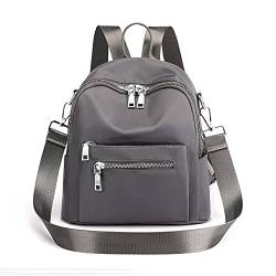 JIANLINST Rucksack Damen Klein Schultertaschen Schulrucksack 2 In 1 Kleinen Wasserdichte Casual Tagesrucksack Daypack Grau von JIANLINST