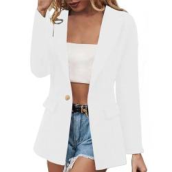 JIANROU Damen Blazer Cardigan Freizeit Business Jacke,Lange Blazer Damen Kofferblazer Damen Strickweste Langarm Damen Leichter Winter Cardigan Damen Blazerjacke Blazer Lila von JIANROU