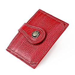 JIAQIWENCHUANG Kartenetui aus echtem Leder, kleines Portemonnaie mit Schnalle for Damen (Color : D, Size : 1) von JIAQIWENCHUANG