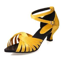 JIEEME Damensandalen Peeptoe mit mittelhohem Absatz und 5 cm Stiletto-Schnallenriemen Damenschuhe plus Größe z71591 von JIEEME