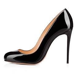 Women's Fashion Round Toe Stiletto Slip-on super high Heel Comfortable Evening Party Pumps Big Size Zkd337s von JIEEME