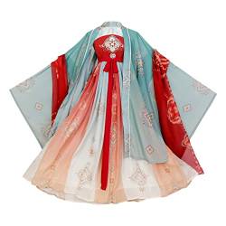 JIFAENY Damen Traditionelles chinesisches Hanfu Kleid Antike chinesisches Kleid Traditionelles Hanfu Kostüm Verkleidung Anzug für Bühnenshow Auftritte Cosplay, grün, 38 von JIFAENY