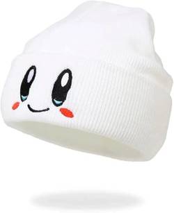 JILANI Handicraft Kirby Beanie für Erwachsene, Anime-Hut, Zubehör, Kawaii, Größe M, weiß, 56 von JILANI HANDICRAFT