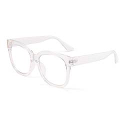 JIM HALO Blaulicht-Blockerbrillen für Frauen Übergroße quadratische Computerbrillen reduzieren die Augenbelastung klar von JIM HALO