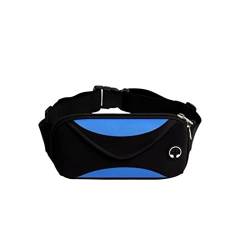Nützliche Hüfttasche Schlüsselhalter Männer Bauchtasche Fitnessgürtel Bequeme Glatte Aushöhlen Faltgürtel Hüfttasche (Color : Deep Blue, Size : 23 * 13cm) von JIMNOO