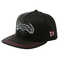 JINX Diablo IV Return to Darkness Baseball Snap Back Hat, Black, Adult Size von JINX