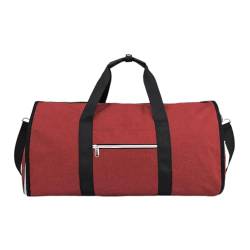 JISADER Kleidungsstück Reisetasche Gepäcktasche Business Reisetasche für Wandern Outdoor Camping, Rot von JISADER