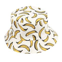 JISUAN Seitliche Unisex-Outdoor-Banane, doppelte Erwachsenenkleidung, Sonnenschutzkappe, Hut, Baseballkappen Sommer Fischerhut von JISUAN