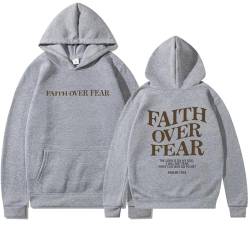 JISUXIAB Christian Hoodies für Männer Frauen Damen UK Love Like Jesus Brief Grafik Oversized Langarm Tops Winter Casual Kapuzen-Sweatshirts Pullover Decke, A64-grau, 38 von JISUXIAB