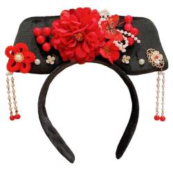 Chinesische Prinzessin Haarbänder Traditionelle Stirnbänder Prinzessin Kopfschmuck Kostüm Chinesische Prinzessin Qitou Mit Blumen Prinzessin Kopfschmuck von JIUJIUWO