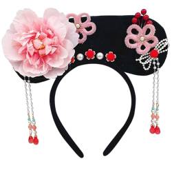 Chinesische Prinzessin Haarbänder Traditionelle Stirnbänder Prinzessin Kopfschmuck Kostüm Chinesische Prinzessin Qitou Mit Blumen Prinzessin Kopfschmuck von JIUJIUWO