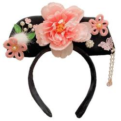 Chinesische Prinzessin Haarbänder Traditionelle Stirnbänder Prinzessin Kopfschmuck Kostüm Chinesische Prinzessin Qitou Mit Blumen Prinzessin Kopfschmuck von JIUJIUWO