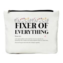 Fixer of Everything Definition Kosmetiktasche, Fixer of Everything Make-up-Tasche, lustiges Bürozubehör, Bürogeschenke, Bürosachen, Geburtstags-Wertschätzung, Dankeschön-Geschenke für Frauen, Chef, von JIUWEIHU