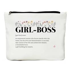 Kosmetiktasche mit Aufschrift "Girl Boss Definition", Geschenk für Frauen, Mädchen, Chef, Bürozubehör, Bürogeschenke, Geburtstagsgeschenke, Make-up-Tasche für Damen, Chef, Chef, Manager, von JIUWEIHU