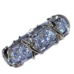 JIUXIAO Labordiamant Ring 925 Sterling Silber Schmuck Verlobung Ehering Labordiamant Ringe Für Frauen Männer Party Zubehör Geschenk von JIUXIAO