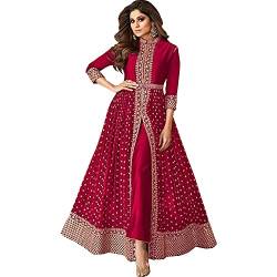 JIVRAJ FASHION Anarkali Anzug Georgette Schöne Salwar Kameez Indisch Pakistanisch Shalwar Kameez Designer Party Wear Ethnic Stitched Kleid (Wahl 5, XL UK 16 Brust 44 Taille 40 Hüften 46) von JIVRAJ FASHION