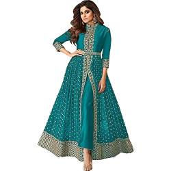 JIVRAJ FASHION Anarkali Anzug Georgette Schöne Salwar Kameez Indisch Pakistanisch Shalwar Kameez Designer Party Wear Ethnic Stitched Kleid (Wahl 6, M UK 12 Brust 40 Taille 36 Hüften 42) von JIVRAJ FASHION