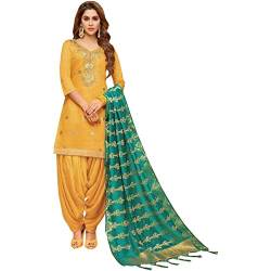 JIVRAJ FASHION Ungenähte voll langärmelige indische pakistanische Frauenkleidung Stickerei Arbeit mit Diamantarbeit Faux Georgette Salwar Kameez Anarkali Anzug (Wahl 1) von JIVRAJ FASHION