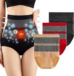 Shapermov Detoxification Shapewear Shorts, Fiber Restoration Shaper Body Shorts Ion Shaping Slips (M/L, Rot) von JIXaw