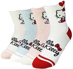 JJMax Women's Hello Kitty Collection Cute Cotton Blend Socks Set von JJMax