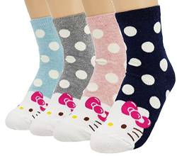 JJMax Women's Hello Kitty Collection Cute Cotton Blend Socks Set von JJMax