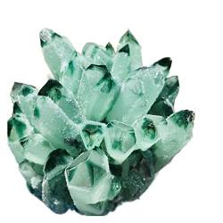JJQEJMMT -Steine ​​und Kristalle, 1 Stück, natürlicher grüner Phantomquarz, Hochzeitsdekoration, Aquarium-Raumdekoration (Size : 500-600g) von JJQEJMMT